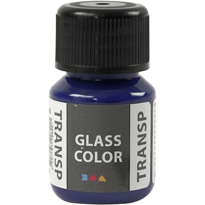 Glass Color Transparent, brilliant blå, 30ml/ 1 fl.
