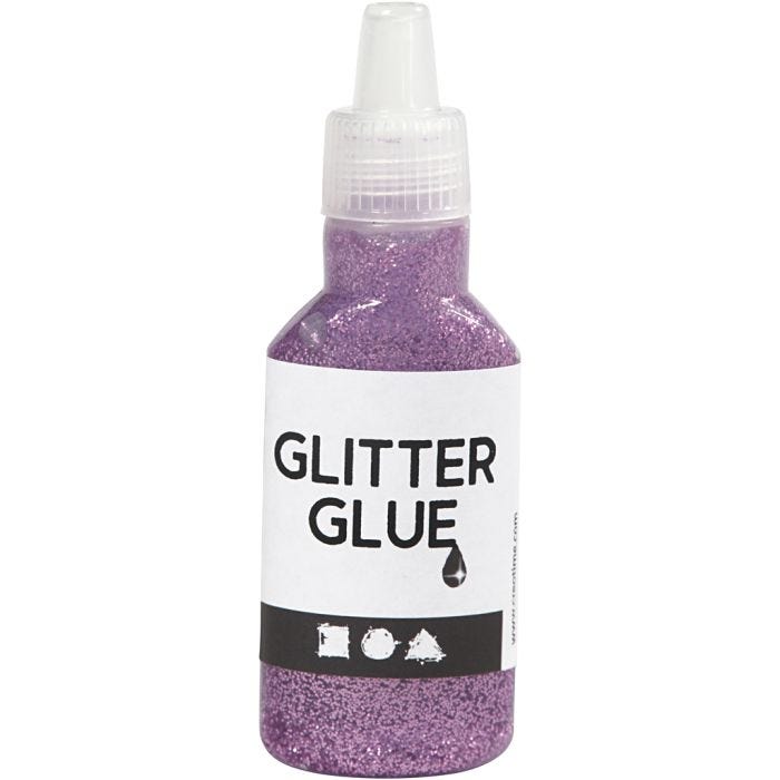 Glitterlim, lilla, 25 ml/ 1 fl.