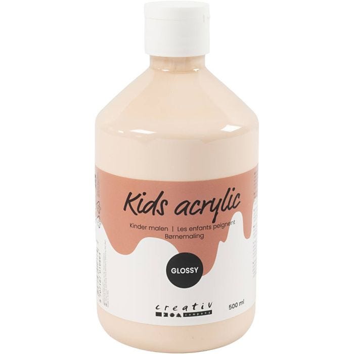 Akrylmaling Blank, lys pudder, 500 ml/ 1 fl.