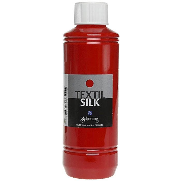Textil Silk, karminrød, 250 ml/ 1 fl.