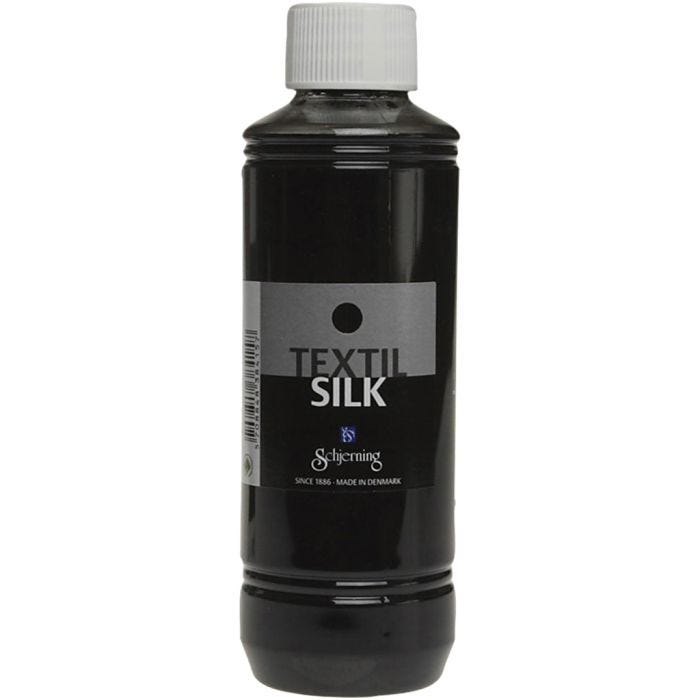 Textil Silk, dyb sort, 250 ml/ 1 fl.