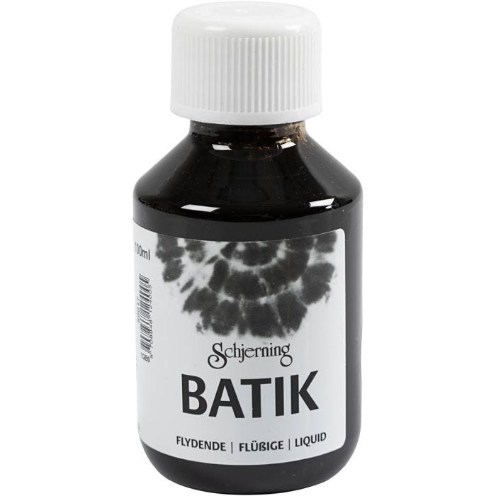 Batikfarve, sort, 100 ml/ 1 fl.