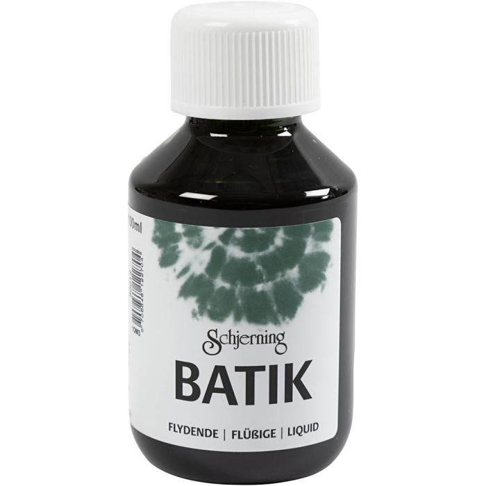 Batikfarve, grøn, 100 ml/ 1 fl.