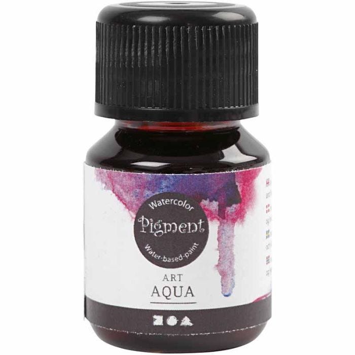 Flydende Akvarelmaling, rød, 30 ml/ 1 fl.