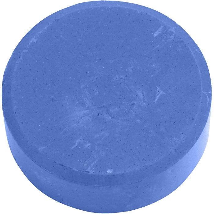Vandfarve, H: 19 mm, diam. 57 mm, blå, 6 stk./ 1 pk.