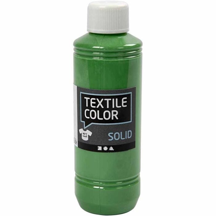 Textile Solid, dækkende, brilliantgrøn, 250 ml/ 1 fl.