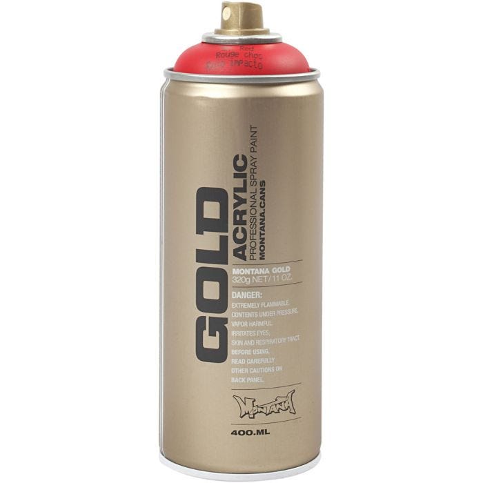 Spraymaling, rød, 400 ml/ 1 ds.