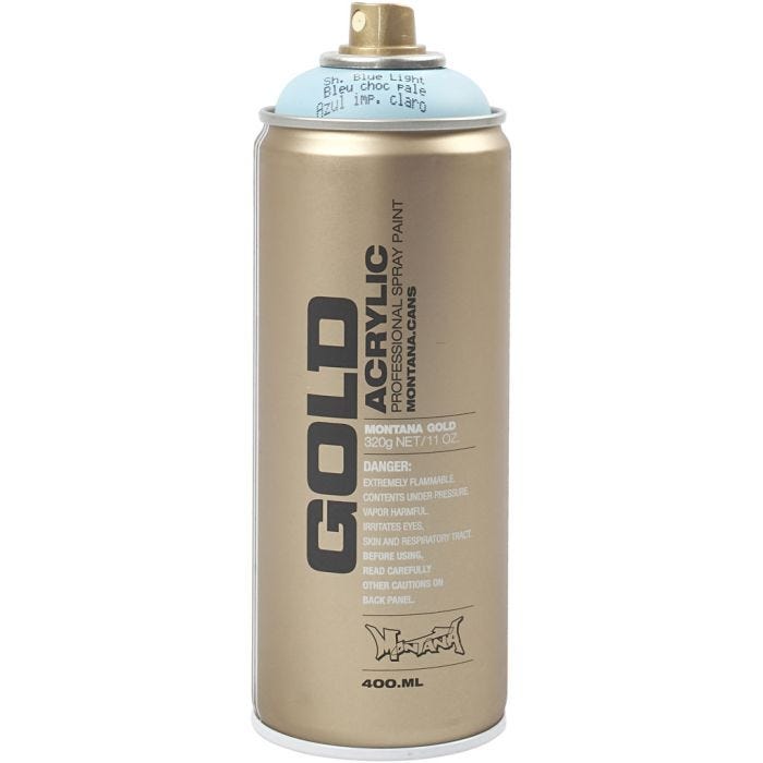 Spraymaling, lyseblå, 400 ml/ 1 ds.