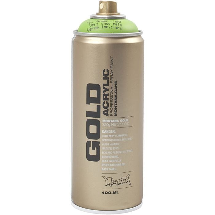 Spraymaling, lys grøn, 400 ml/ 1 ds.