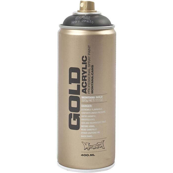 Spraymaling, sort, 400 ml/ 1 ds.