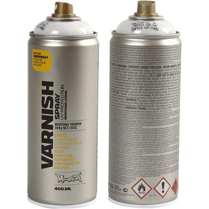 Spraylak, halvblank, 400 ml/ 1 ds.
