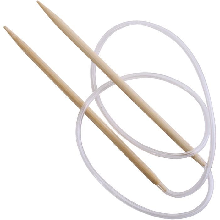 Rundpind i bambus, L: 80 cm, str. 5 mm, 1 stk.