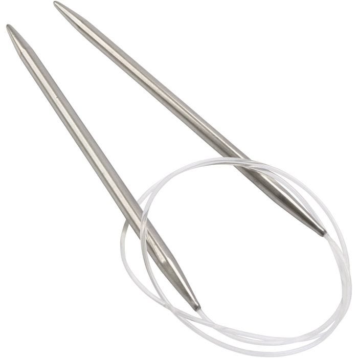 Rundpind i aluminium, L: 80 cm, str. 6 mm, 1 stk.