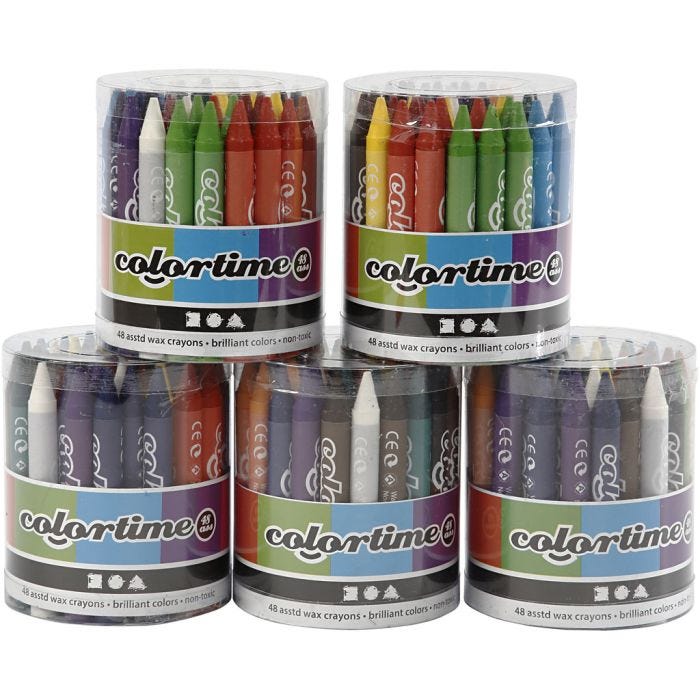 Colortime Farvekridt, 5x48 ass./ 1 sæt