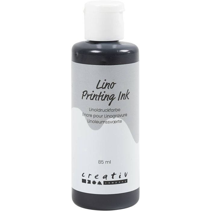 Linoleumssværte, sort, 85 ml/ 1 fl.