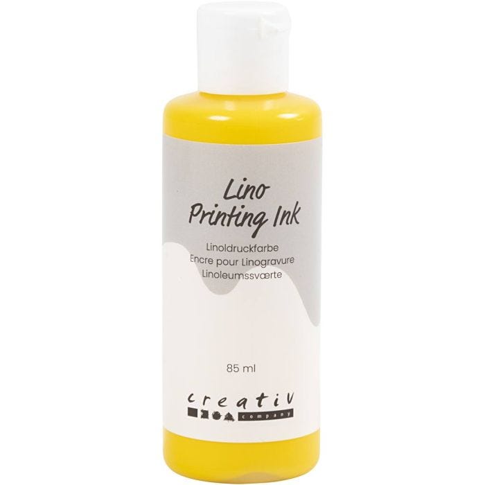 Linoleumssværte, gul, 85 ml/ 1 fl.