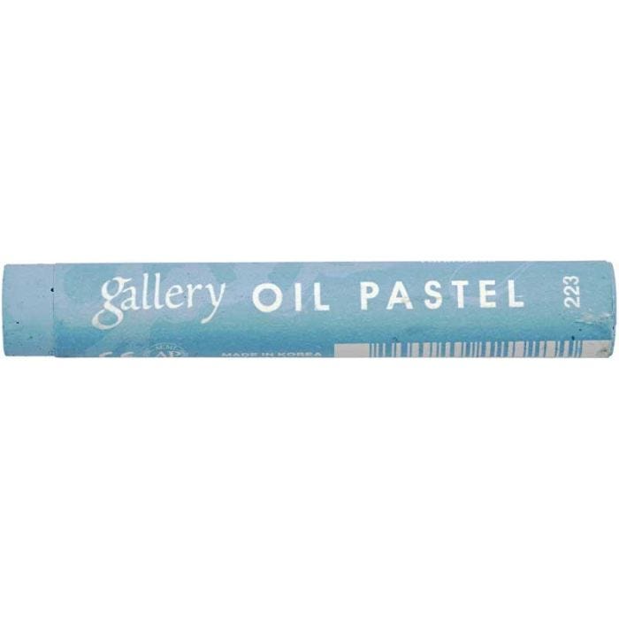 Gallery Oliepastel Premium, L: 7 cm, tykkelse 11 mm, turkisblå (223), 6 stk./ 1 pk.