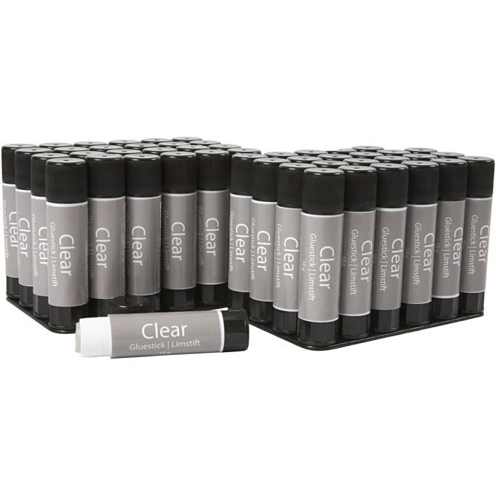 Clear Limstift, rund, 10 g, 48stk./ 1 pk.