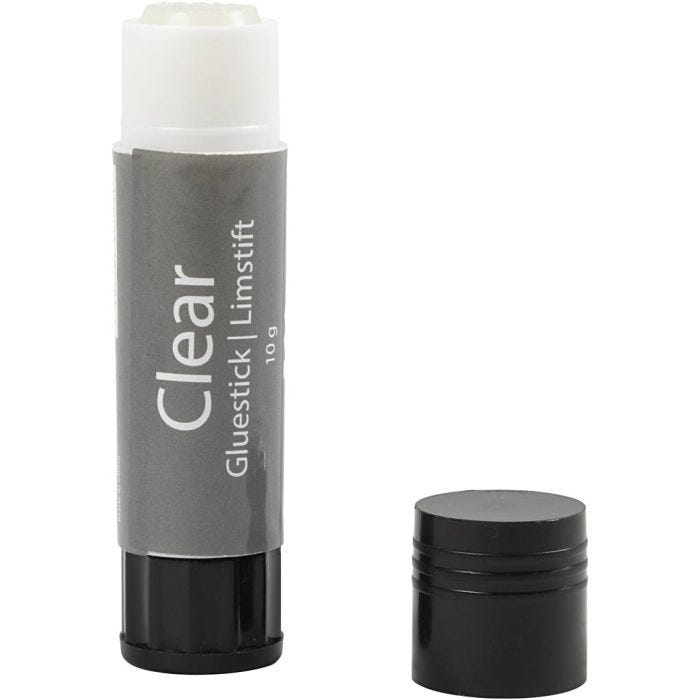 Clear Limstift, Rund, 10 g, 1 stk.