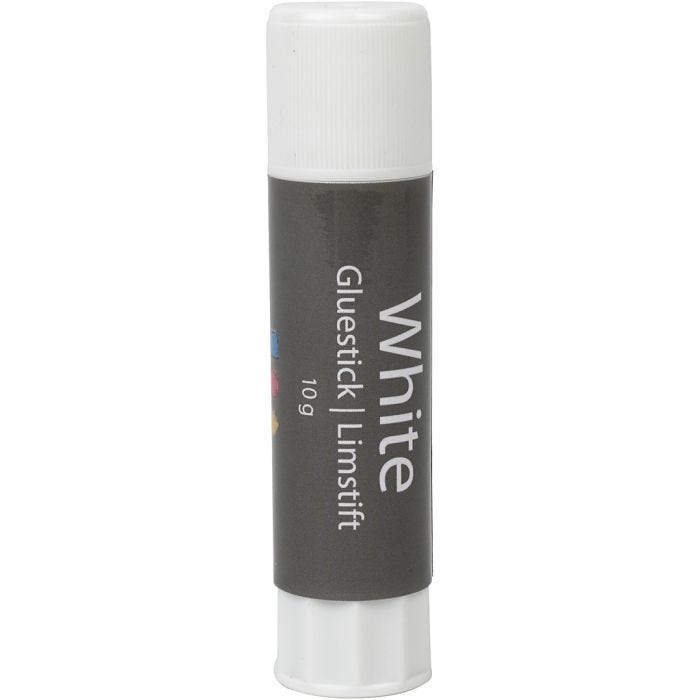 White Limstift , rund, 10 g, 1 stk.