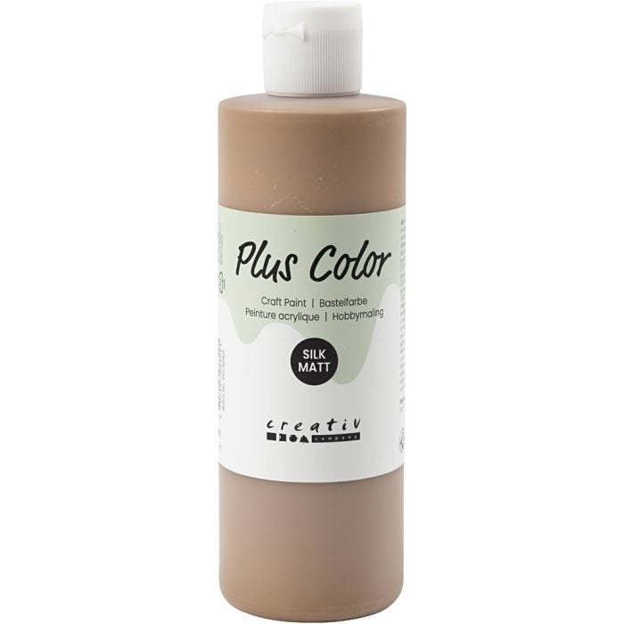 Plus Color Hobbymaling, lys brun, 250 ml/ 1 fl.