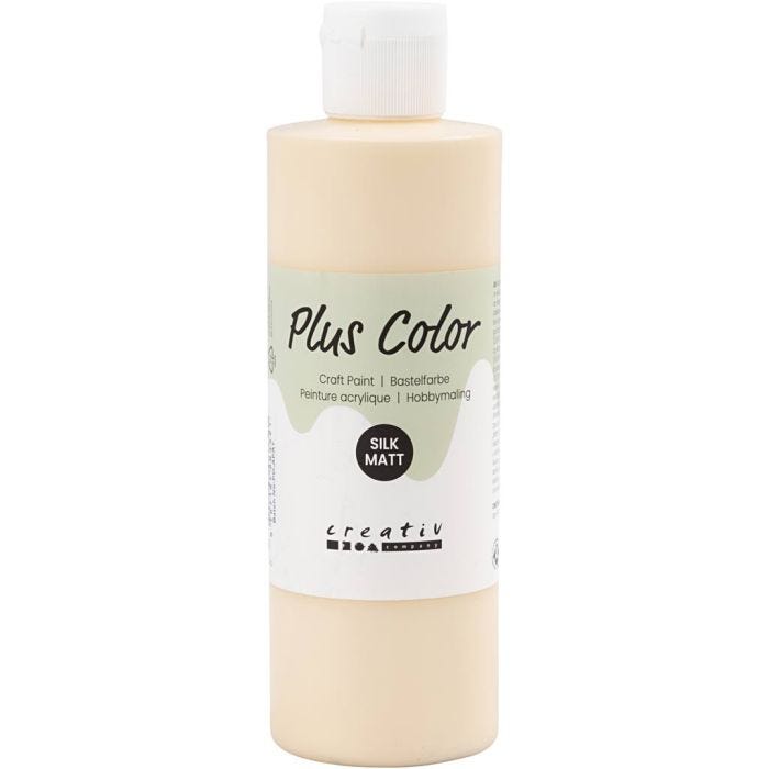 Plus Color Hobbymaling, lys pudder, 250 ml/ 1 fl.