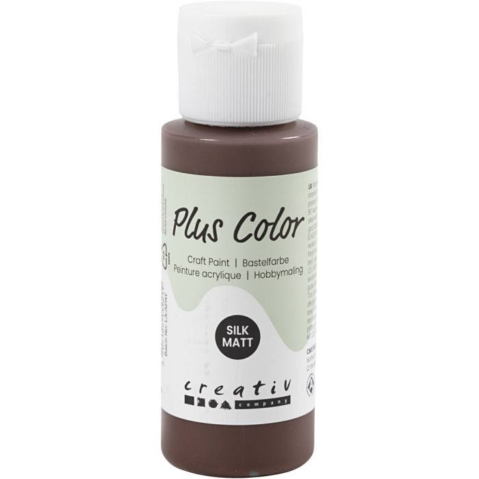 Plus Color Hobbymaling, chokolade, 60 ml/ 1 fl.