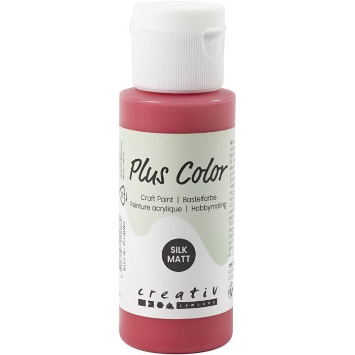 Plus Color Hobbymaling, berry red, 60 ml/ 1 fl.