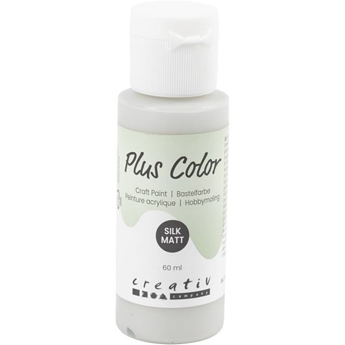 Plus Color Hobbymaling, lys grå, 60 ml/ 1 fl.