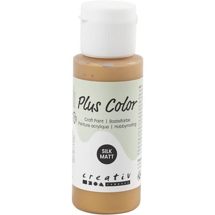 Plus Color Hobbymaling, guld, 60 ml/ 1 fl.