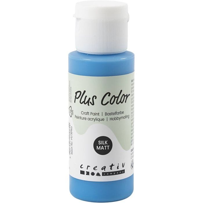 Plus Color Hobbymaling, primær blå, 60 ml/ 1 fl.