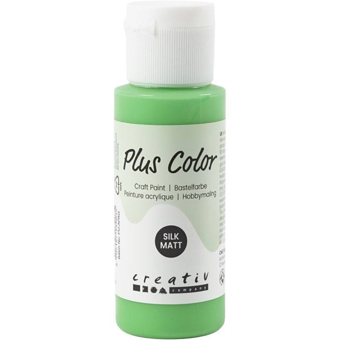 Plus Color Hobbymaling, bright green, 60 ml/ 1 fl.