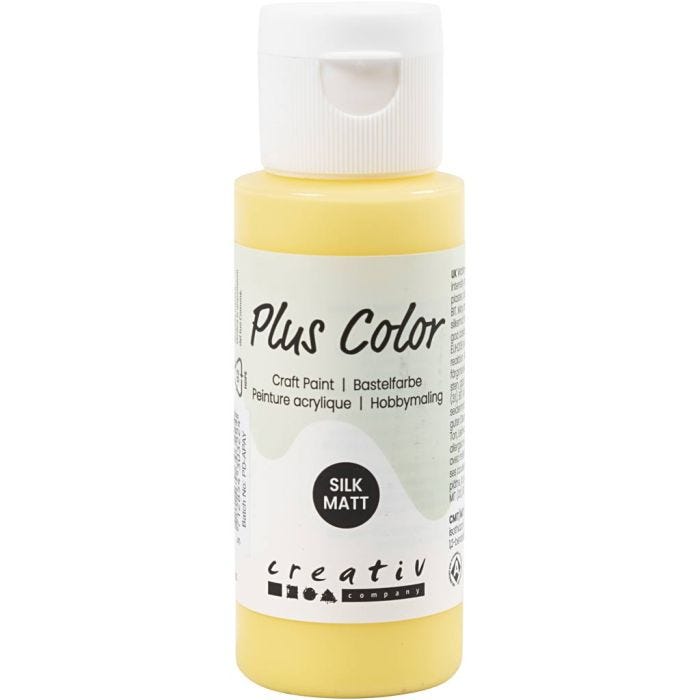 Plus Color Hobbymaling, primrose yellow, 60 ml/ 1 fl.