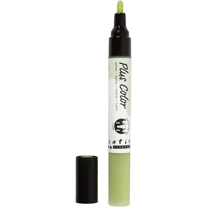 Plus Color Tusch, L: 14,5 cm, streg 1-2 mm, leaf green, 5,5 ml, 1 stk.