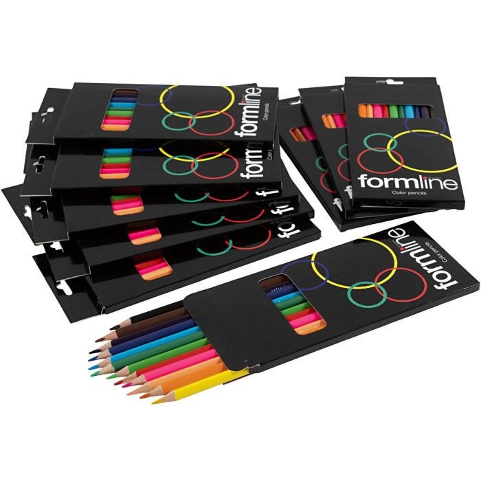 formline farveblyanter, mine 2,5-3, 12x12 stk./ 1 pk.