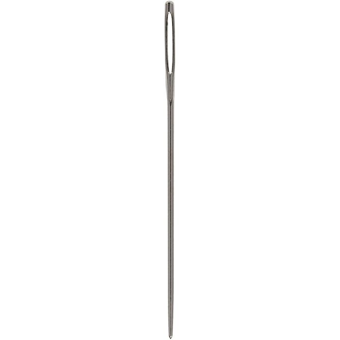 Broderinål, Øjemål 8 mm, nr. 20, L: 42 mm, uden spids, 25 stk./ 1 pk.