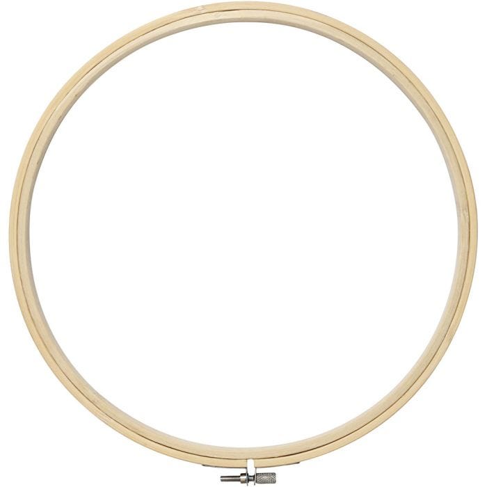 Broderiramme, diam. 25 cm, 1 stk.
