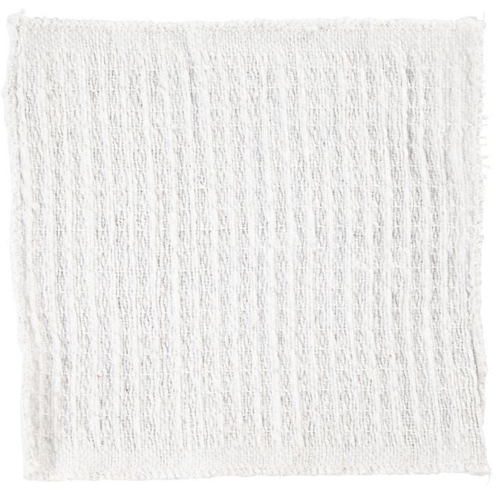 Gulvklud, 2. sortering - løst vævet, str. 24x26 cm, hvid, 12 stk./ 1 pk.