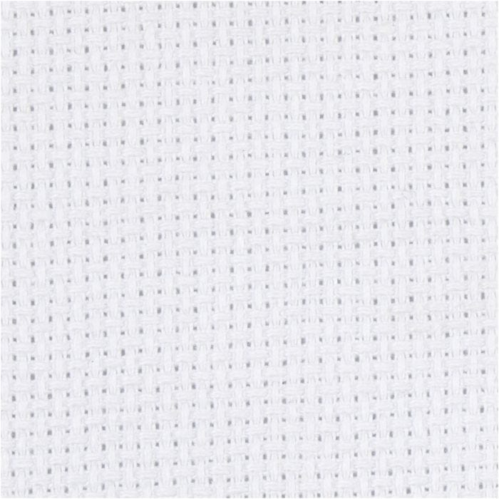 Aidastof, str. 50x50 cm, 70 tern pr. 10 cm, hvid, 1 stk.