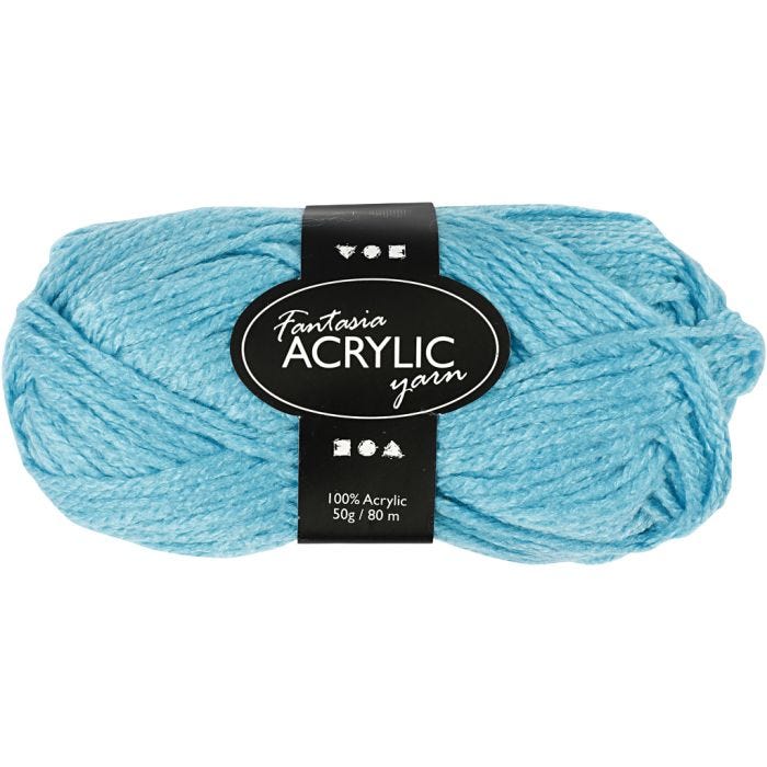 Fantasia Polyacrylgarn, L: 80 M, turkis, 50 g/ 1 ngl.