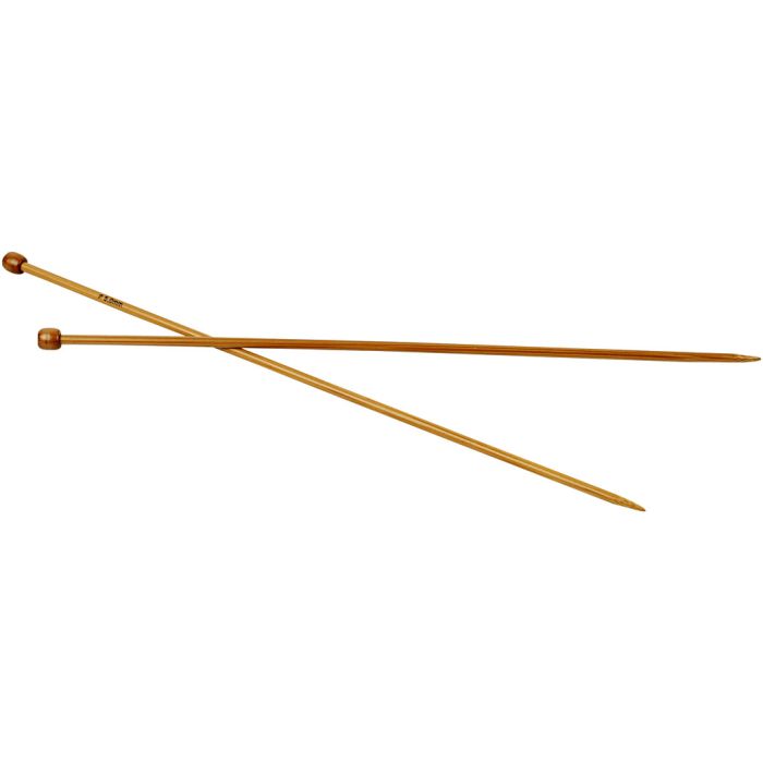 Strikkepinde, 35 cm, 5 mm, 1 par