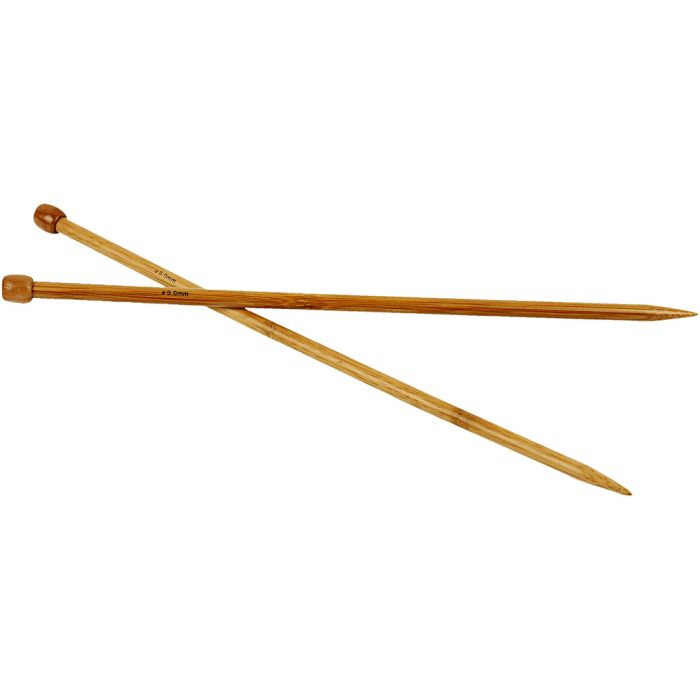 Strikkepinde, 35 cm, 9 mm, 1 par