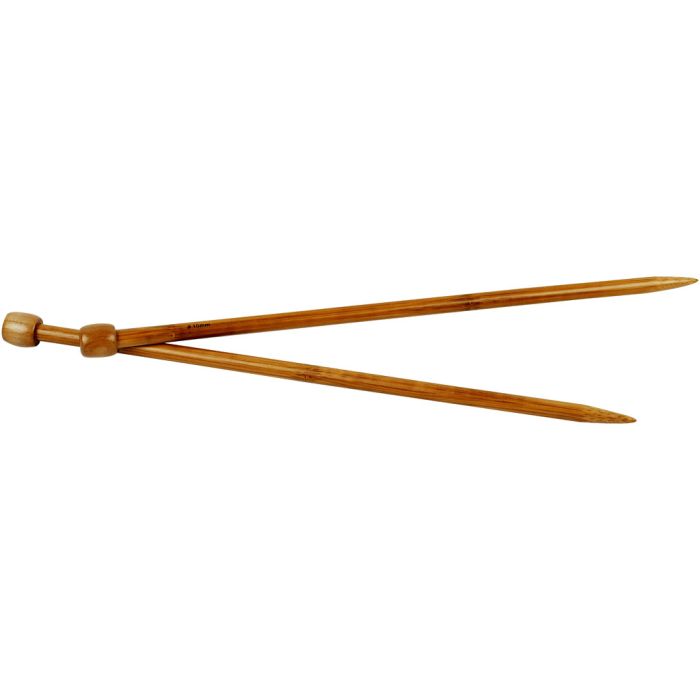 Strikkepinde, 35 cm, 10 mm, 1 par