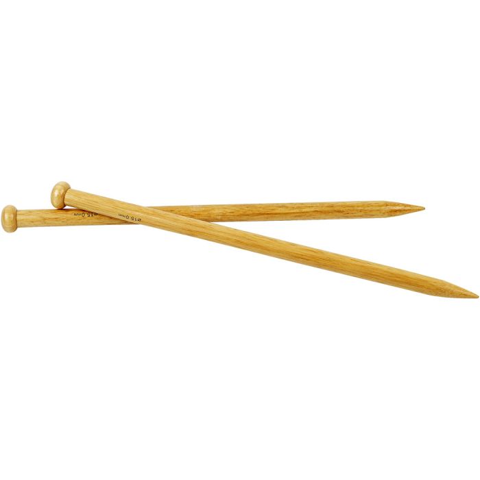 Strikkepinde, 35 cm, 15 mm, 1 par