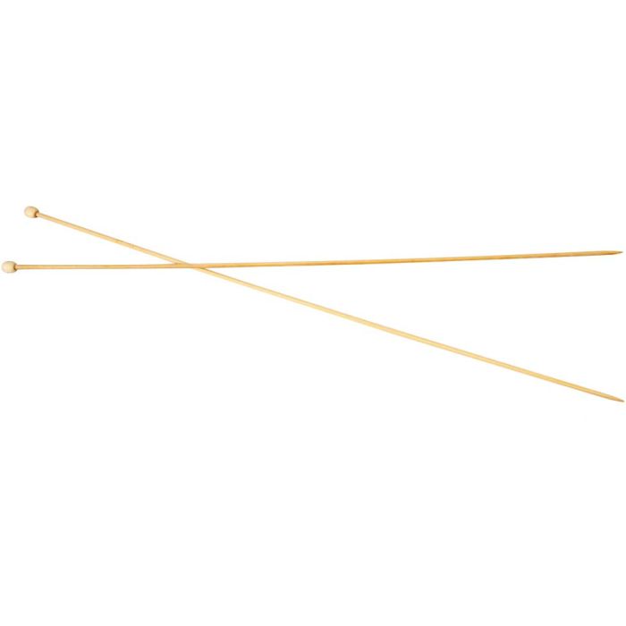 Strikkepinde, L: 35 cm, str. 2,5 mm, 1 par