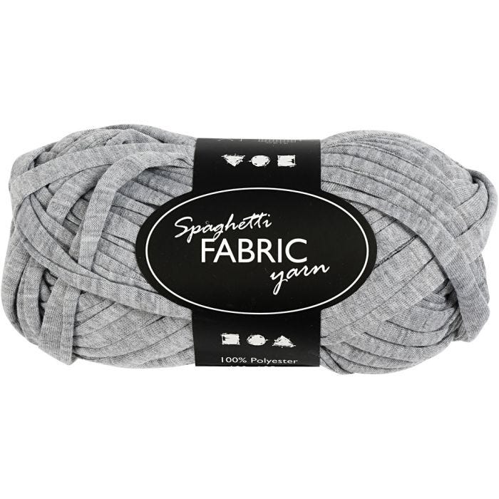 Spaghetti Garn, L: 35 M, grå, 100 g/ 1 ngl.