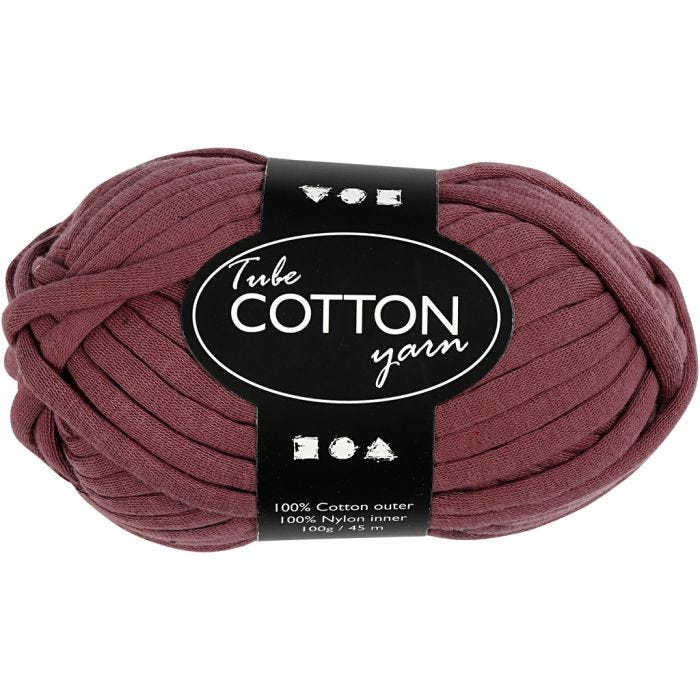 Tubegarn, 45 M, lilla, 100g/ 1 ngl.