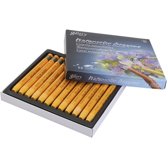 Gallery Akvarel, orange, 12 stk./ 1 pk.