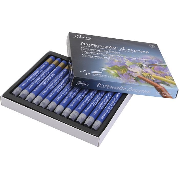 Gallery Akvarel, ultra marine blå, 12 stk./ 1 pk.