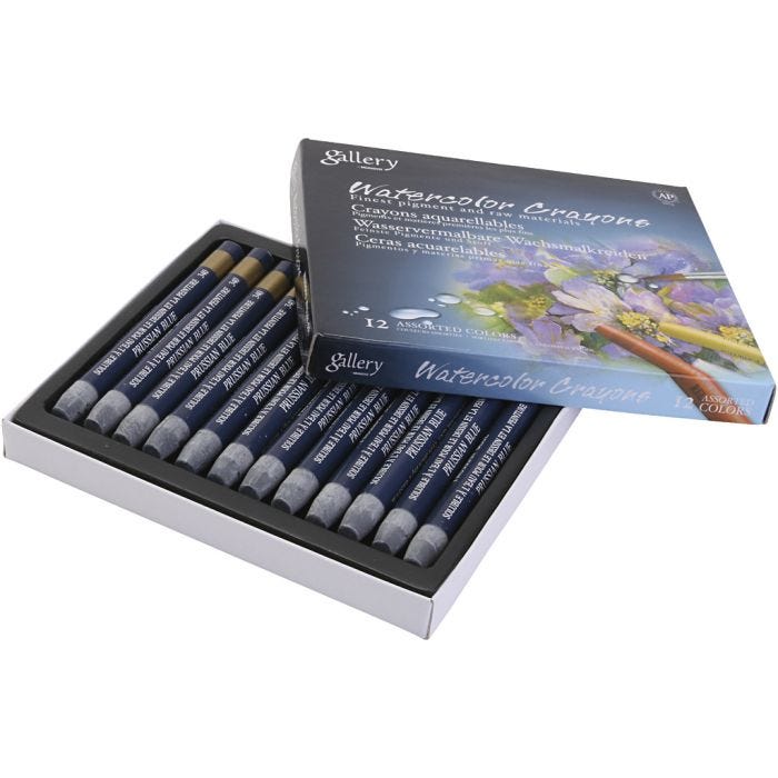 Gallery Akvarel, prussian blue (159), 12 stk./ 1 pk.